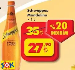 SCHWEPPES MANDALİNA 1 L SCHWEPPES MANDALİNA 1 L